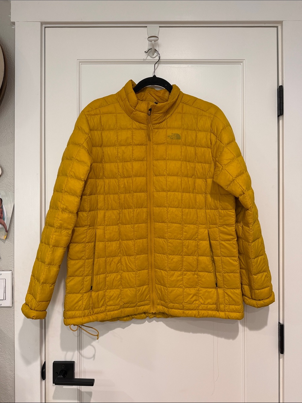 The North Face Mustard Yellow Quilted Down Jacket